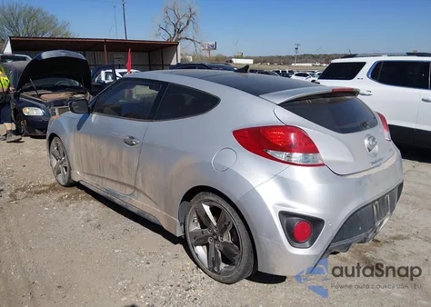 2014 Hyundai Veloster Turbo W/Blue z USA, uszkodzony, nr VIN KMHTC6AE5EU197907